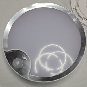 Modern Silver and White Ceiling Light Motion